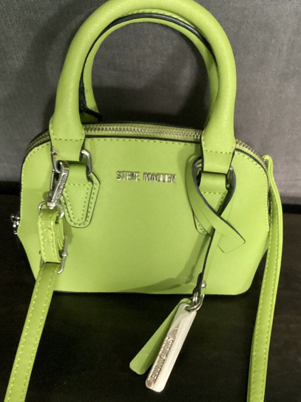 Steve Madden Lime Green Small Zippered Purse